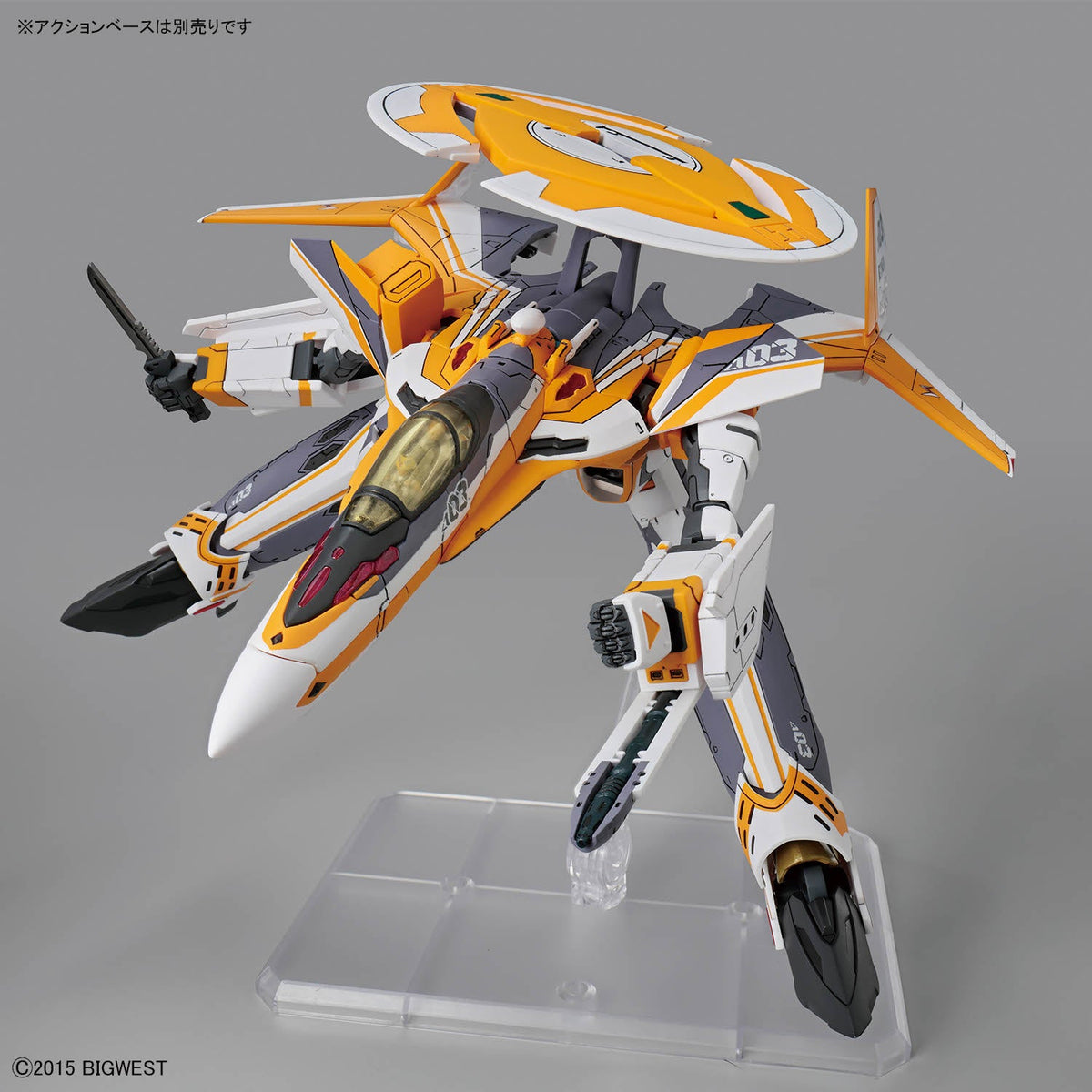 Macross Delta HG #12 VF-31E Siegfried (Chuck Mustang Custom) 1/100 Scale Model Kit
