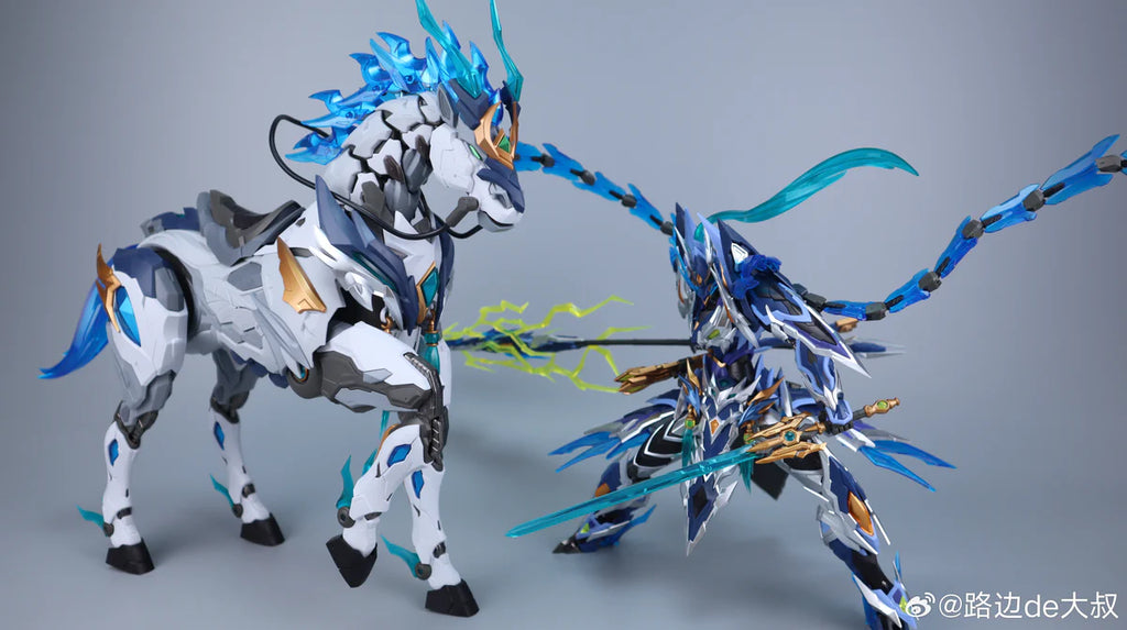 Motor Nuclear Zhao Yun and Magnolia White Dragon Horse Model Kit