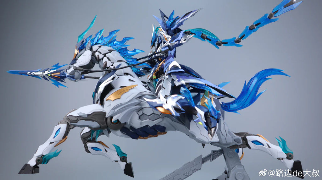 Motor Nuclear Zhao Yun and Magnolia White Dragon Horse Model Kit