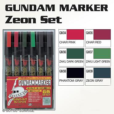 Gundam Marker Set - Zeon Marker