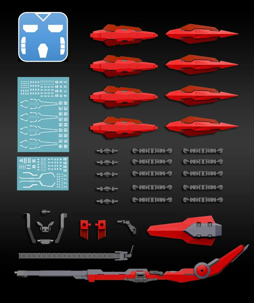 SJL Shields Full set w/ GN High Mega Launcher (RED)